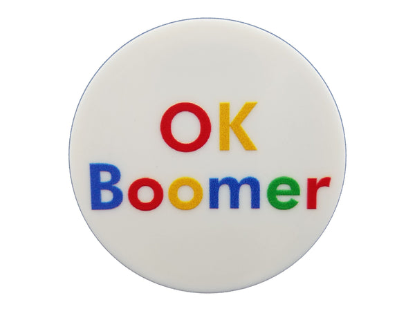 Funny - OK Boomer Multi Colored Plate Disc